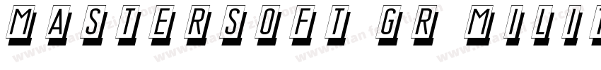 MasterSoft GR Military Normal字体转换